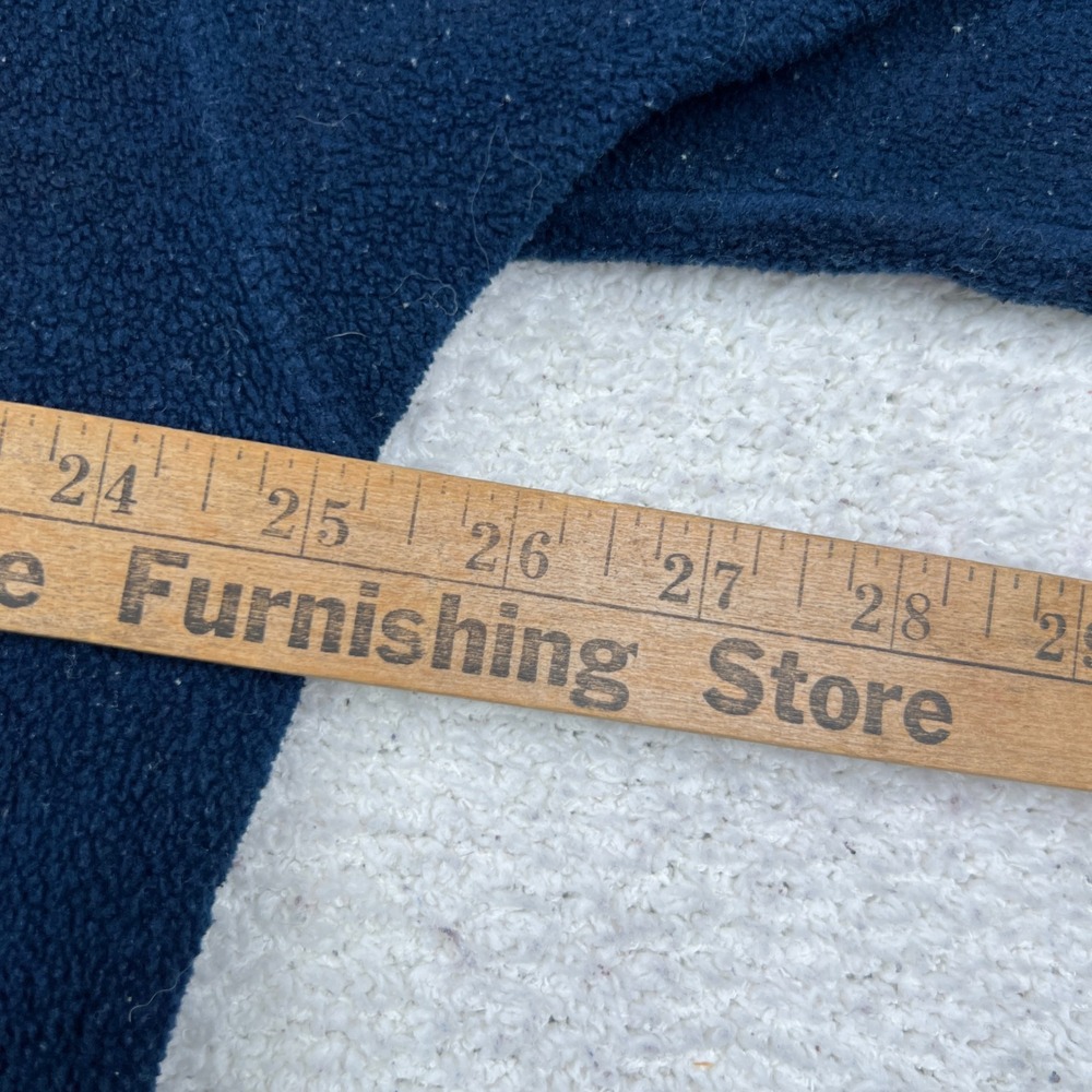 Vtg Gap Fleece Hoodie Mens Large Navy Blue Spellout Logo 1969 Pullover Korea - Picture 10 of 12